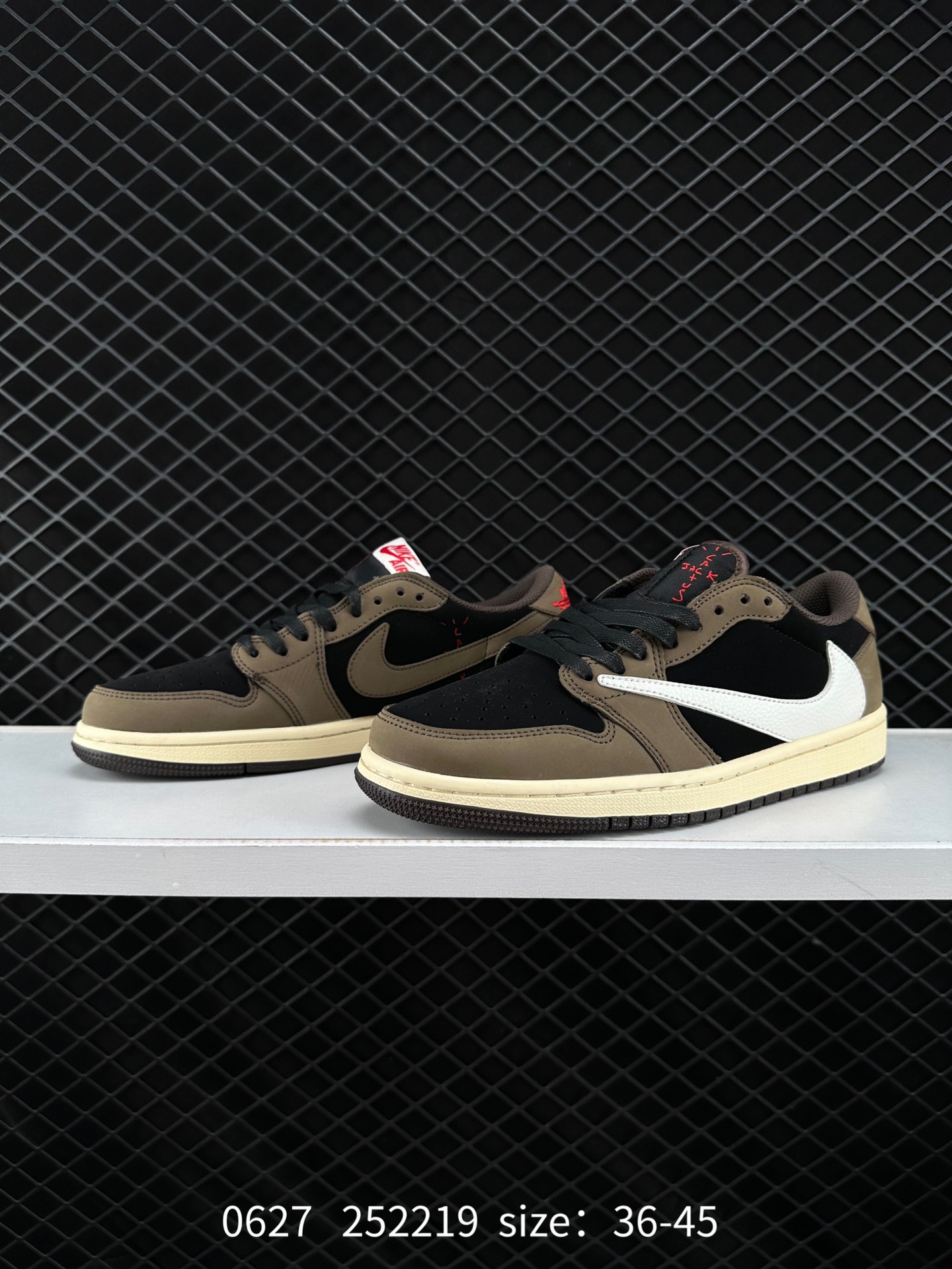 Fragment Design x Travis Scott x Nike Air Jordan 1 Low OG SP”Military Blue”